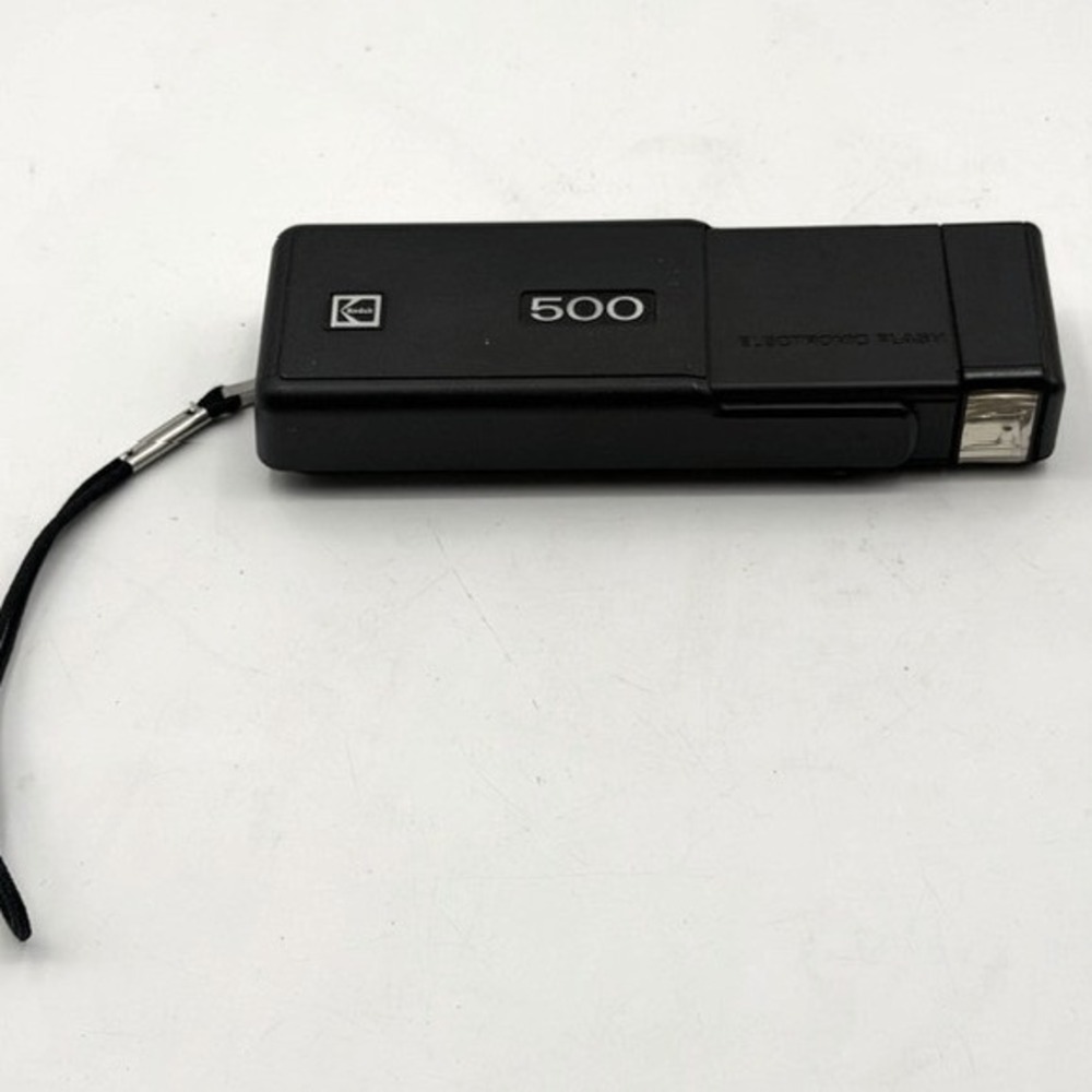 Kodak Ektralite 500 Pocket Camera Black Vintage 110 Film Power Tested